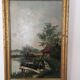 "In the Country" framed oil paintings