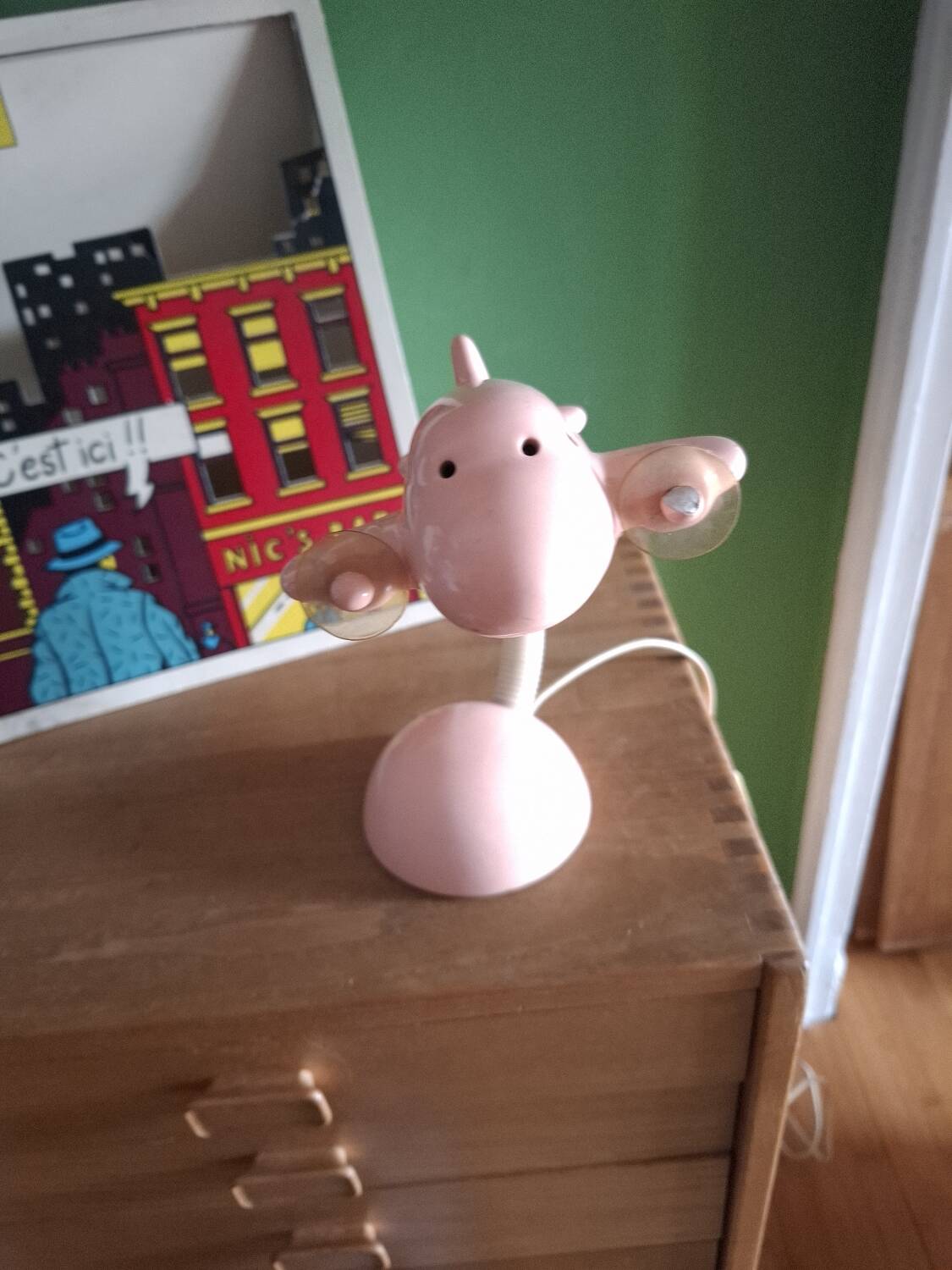 Ceramic airplane lamp