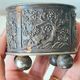 Antique silver-plated metal jewelry box – South Asian crafts – circa 1950