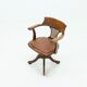 English antique hillcrest swivel desk chair 1920s