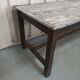 Table de ferme entretoise patinée