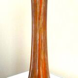 Art blown glass vase with inclusions of many colors
