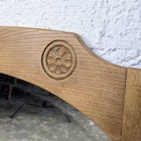 Carved oak mirror - 1930s