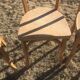 Lot of 6 vintage wooden bistro chairs