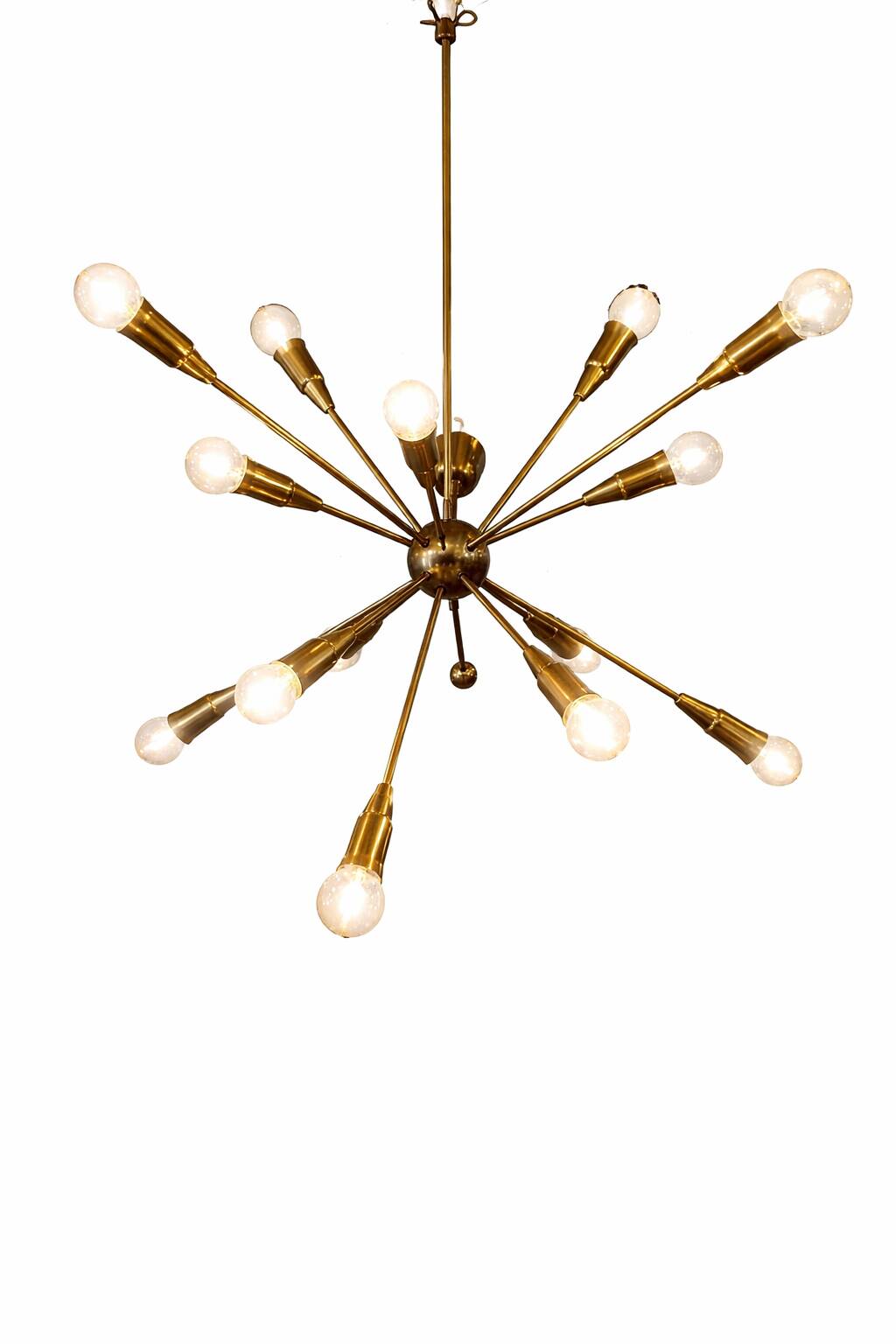 Lustre Sputnik 16 arms in brass – Vintage design from the 1960s