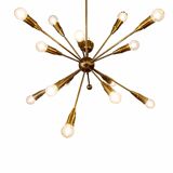Lustre Sputnik 16 arms in brass – Vintage design from the 1960s