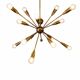 Lustre Sputnik 16 arms in brass – Vintage design from the 1960s