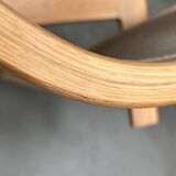 Vintage lounge chair set in Swedish beech by Yngve Ekström for Swedese, 1970s.