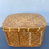 Woven rattan trunk