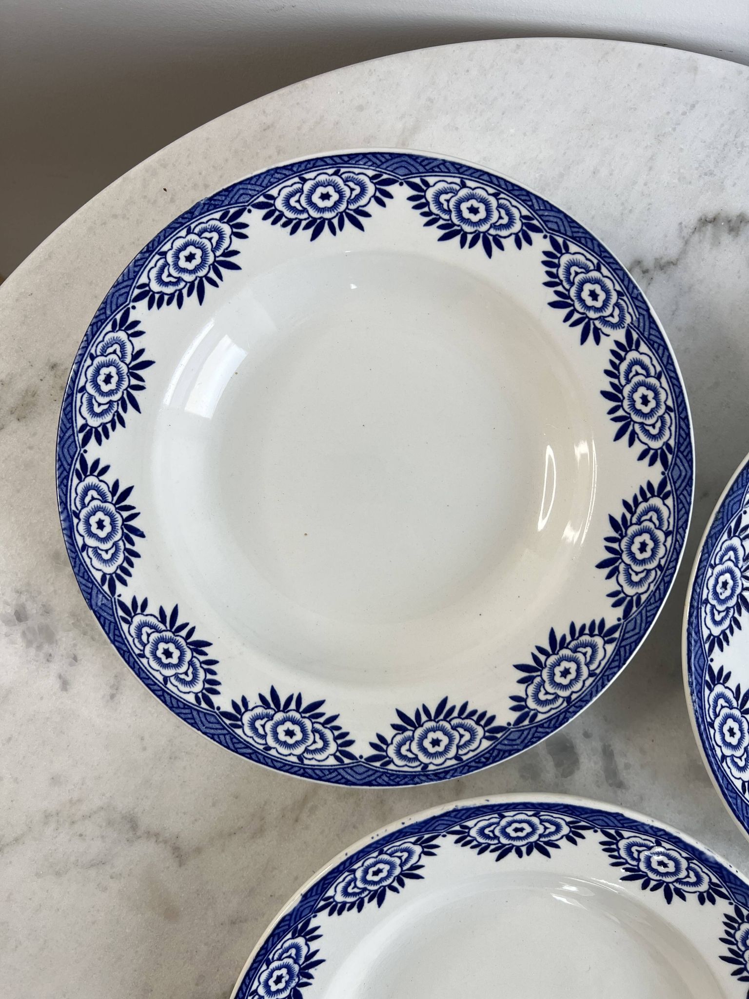 Set of 3 deep plates Sarreguemines Capri Casino