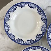 Set of 3 deep plates Sarreguemines Capri Casino