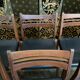 6 Scandinavian chairs in black Skaï