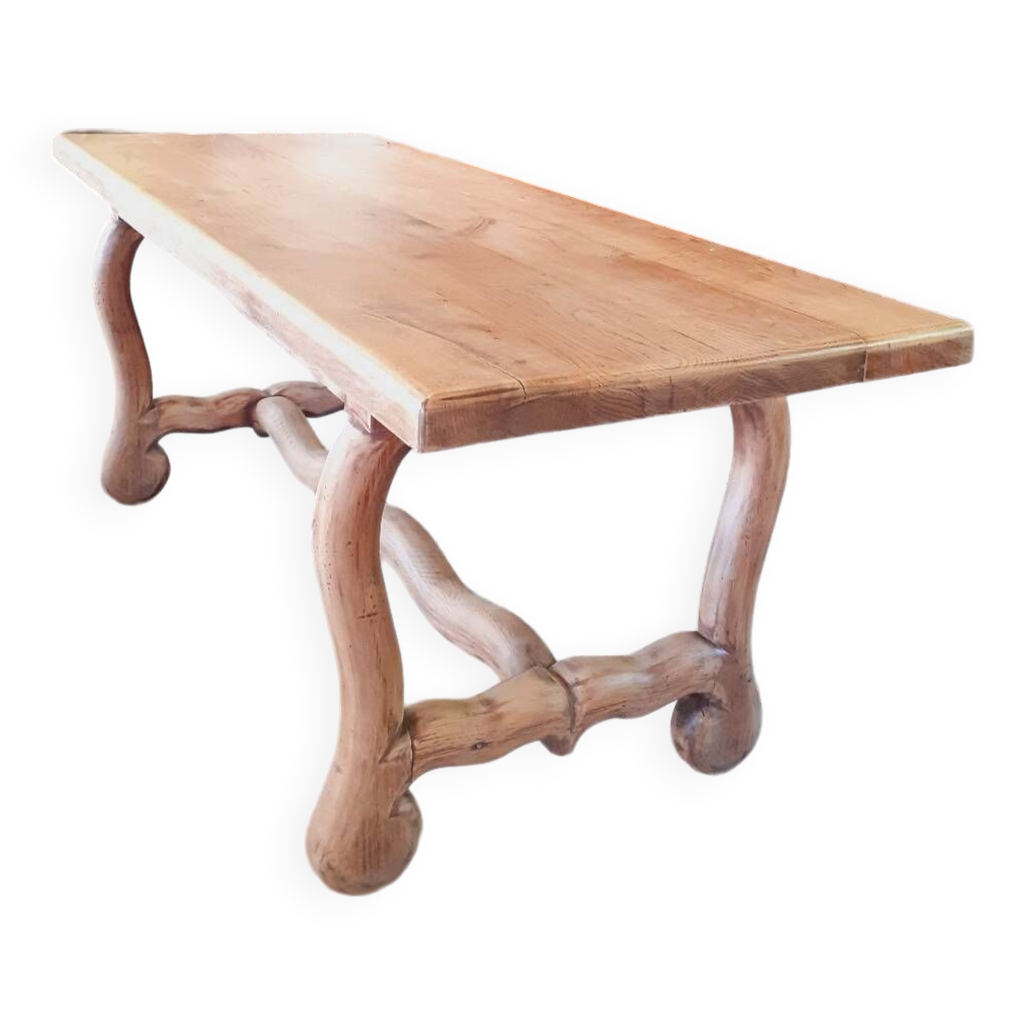 Rustic oak table.