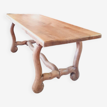 Rustic oak table.