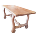 Rustic oak table.