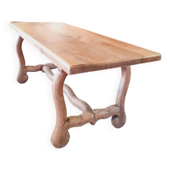 Rustic oak table.