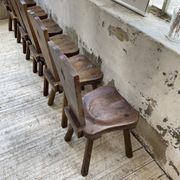 Solid oak chairs Savoyard cap popular art