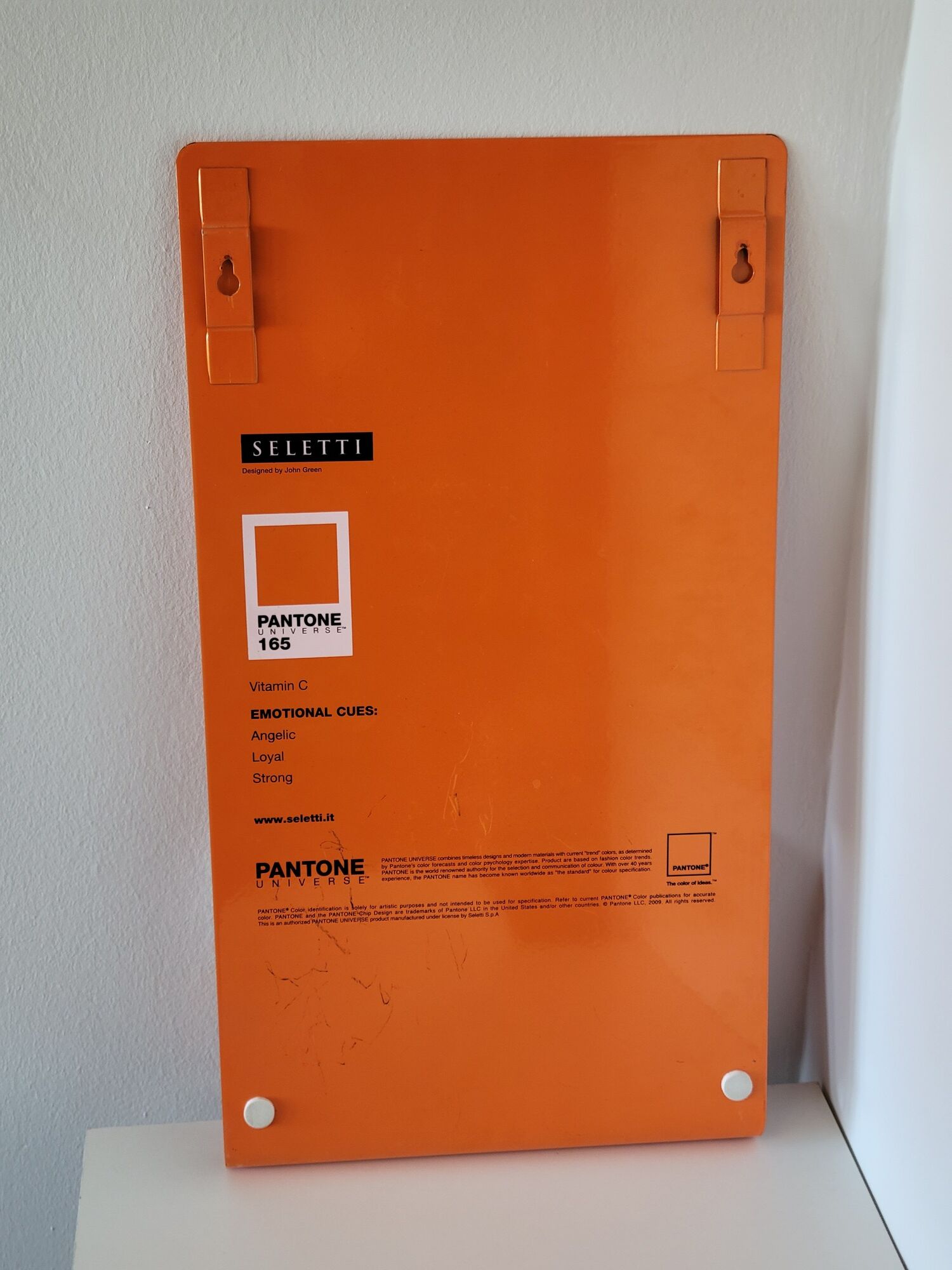 Wall magazine door design metal orange pantone wallstore 165 vitamin c
