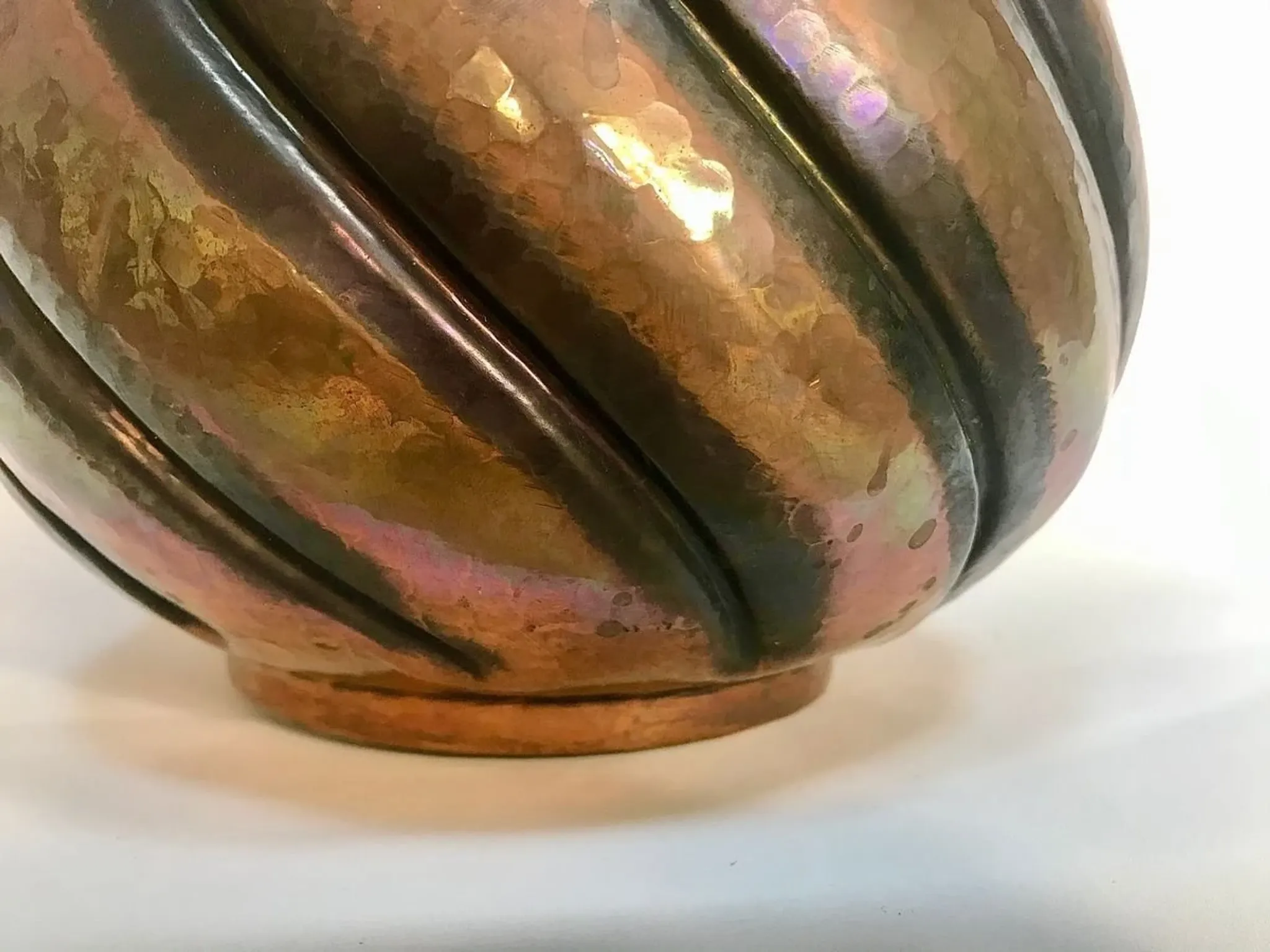 Copper Cachepot by Egidio Casagrande for Borgo Valsugana, Italy 1950s