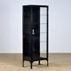 Vitrine médicale en fer et verre années 1930