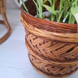 Cache pot en osier