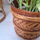 Wicker plant pot