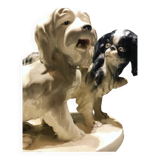 Rare pair of porcelain dogs from Czechoslovakia