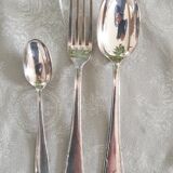 Silver 37 pieces cutlery set