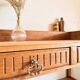 Renovated antique oak hairdresser – Console, desk, entrance furniture, accent furniture, serving table.