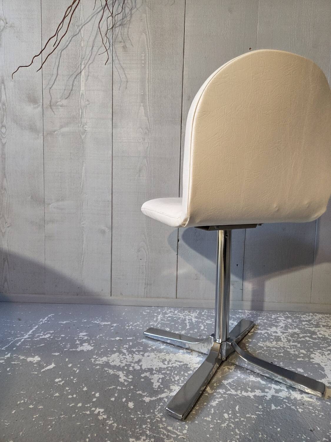 Chaises pivotantes skai blanc