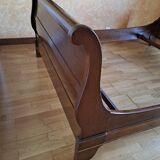 Lit Louis Philippe 140 x 190 bois massif