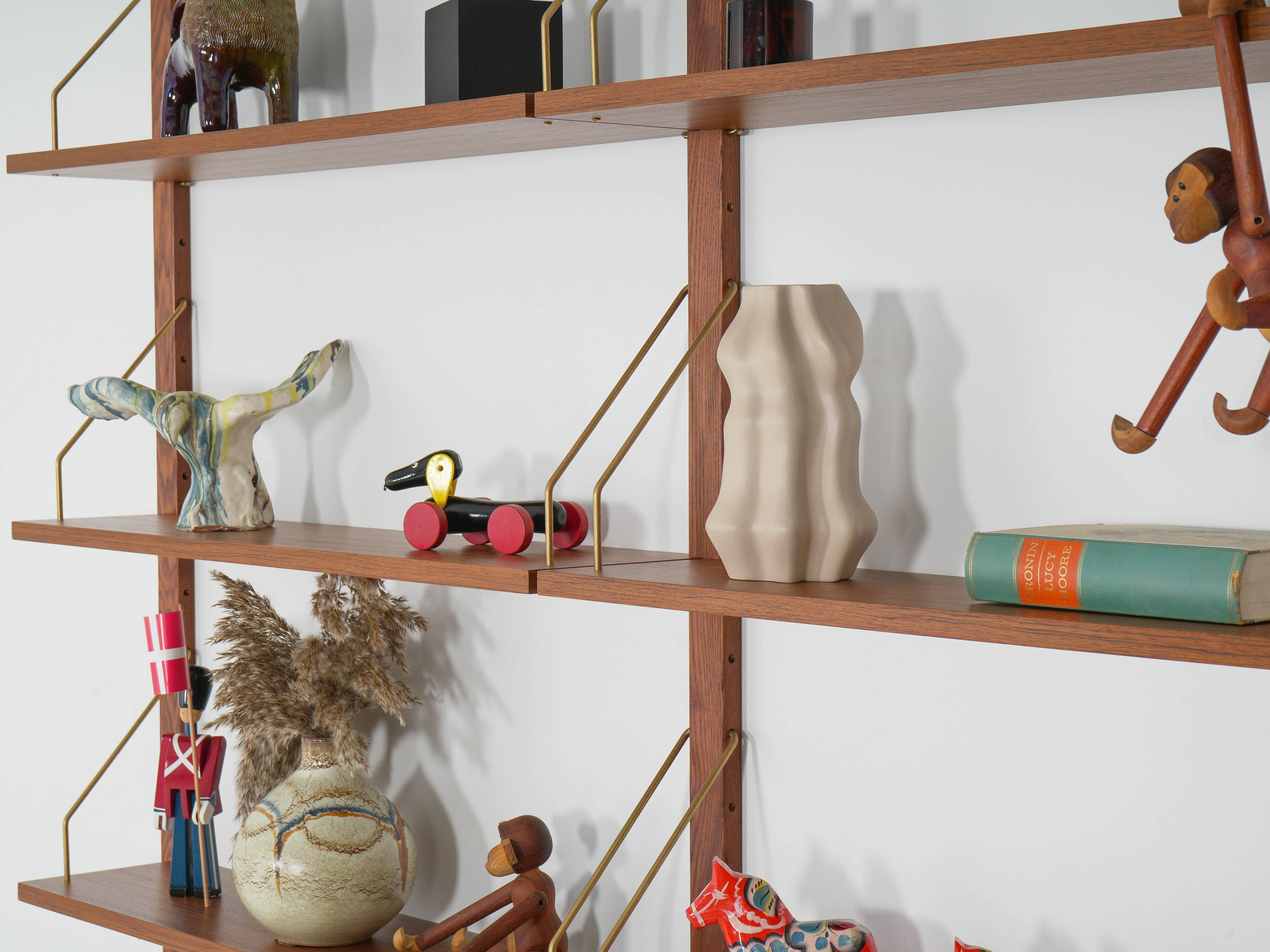Teak modular shelving unit, Danish design, 1960s, made in Denmark