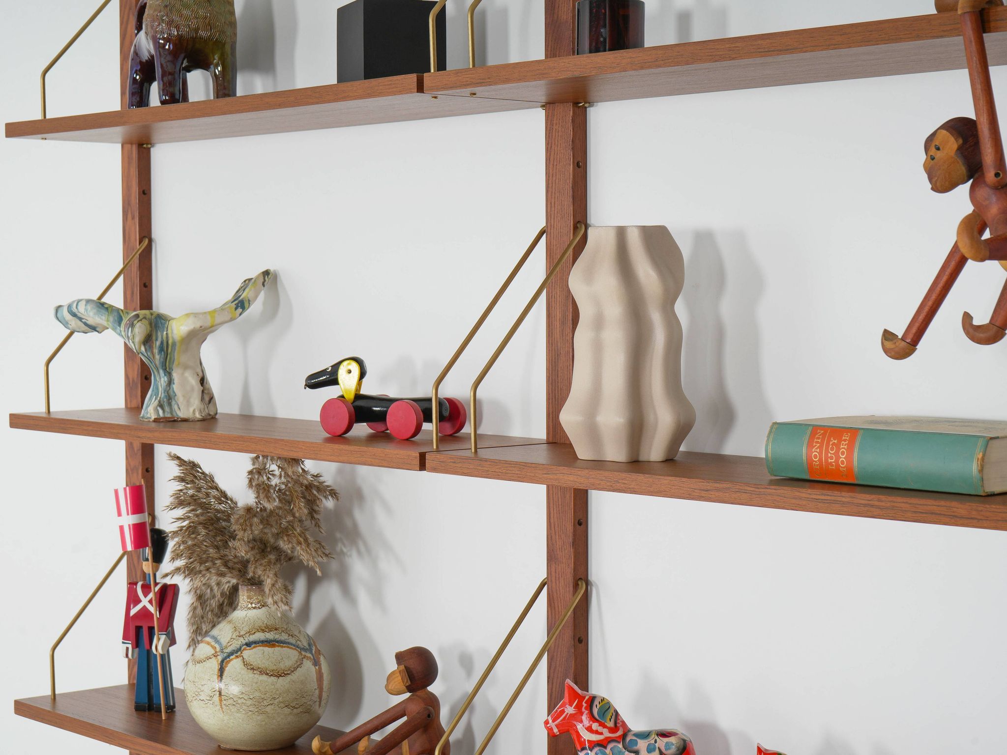 Teak modular shelving unit, Danish design, 1960s, made in Denmark
