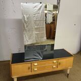 Vintage dressing table from the 50s in birch wood