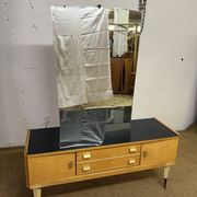 Coiffeuse vintage des années 50 en bois de bouleau