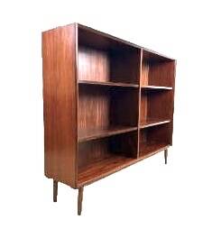 Vintage Scandinavian teak bookcase