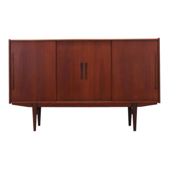 Teak highboard, Danish design, 1960s, production: Denmark