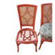 Lot de 4 chaises bambou