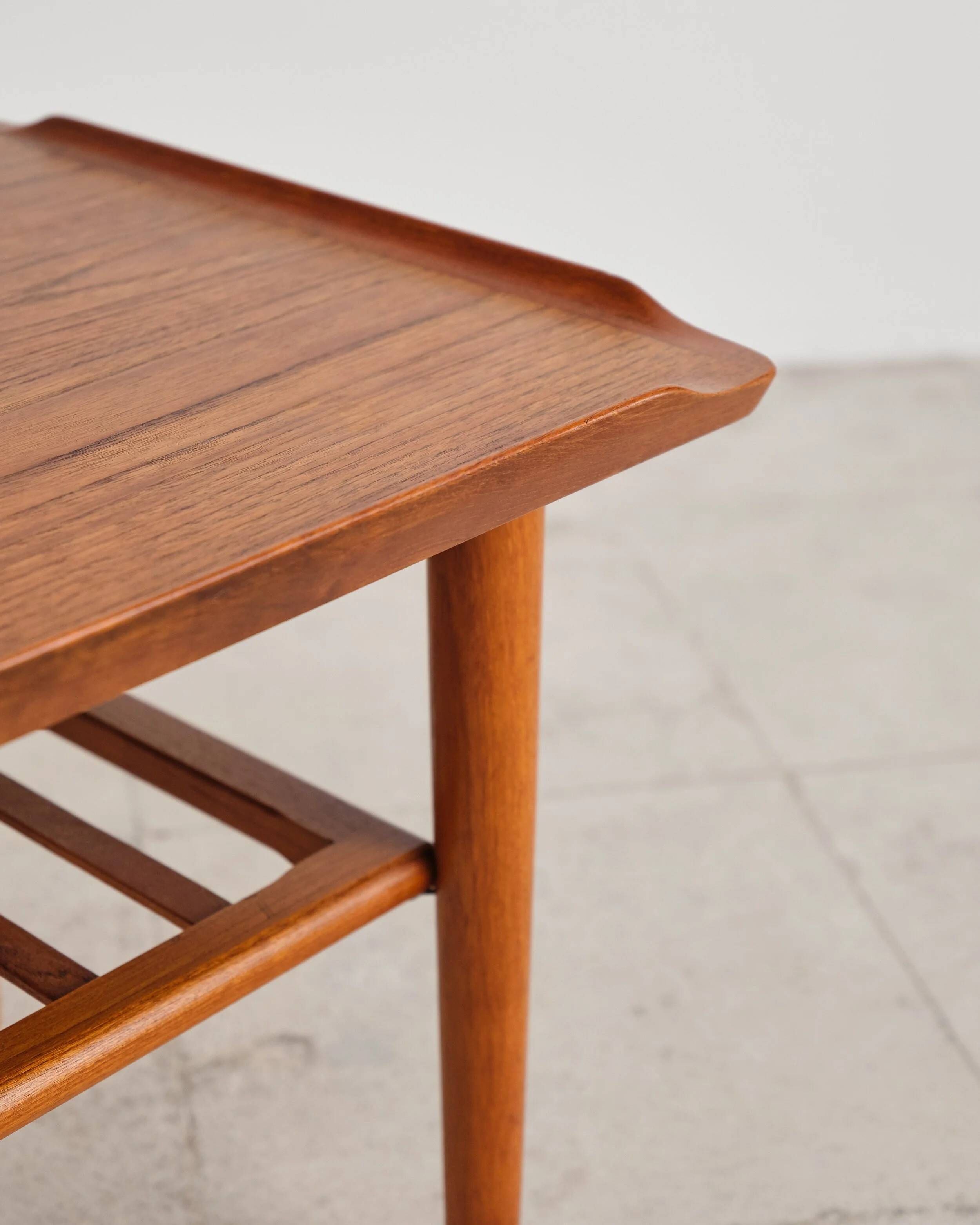 Teak coffee table by Holger Georg Jensen for Kubus, Denmark, 1960s.