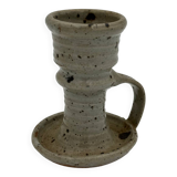 Vintage candle holder in pyrite stoneware Gustave TIFFOCHE