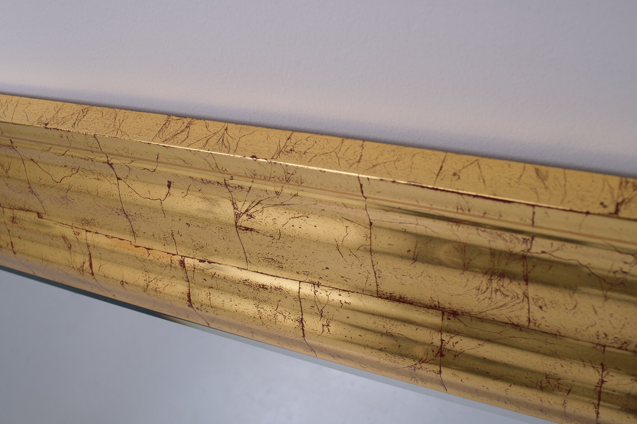 Deknudt gold wall mirror 1970s regency