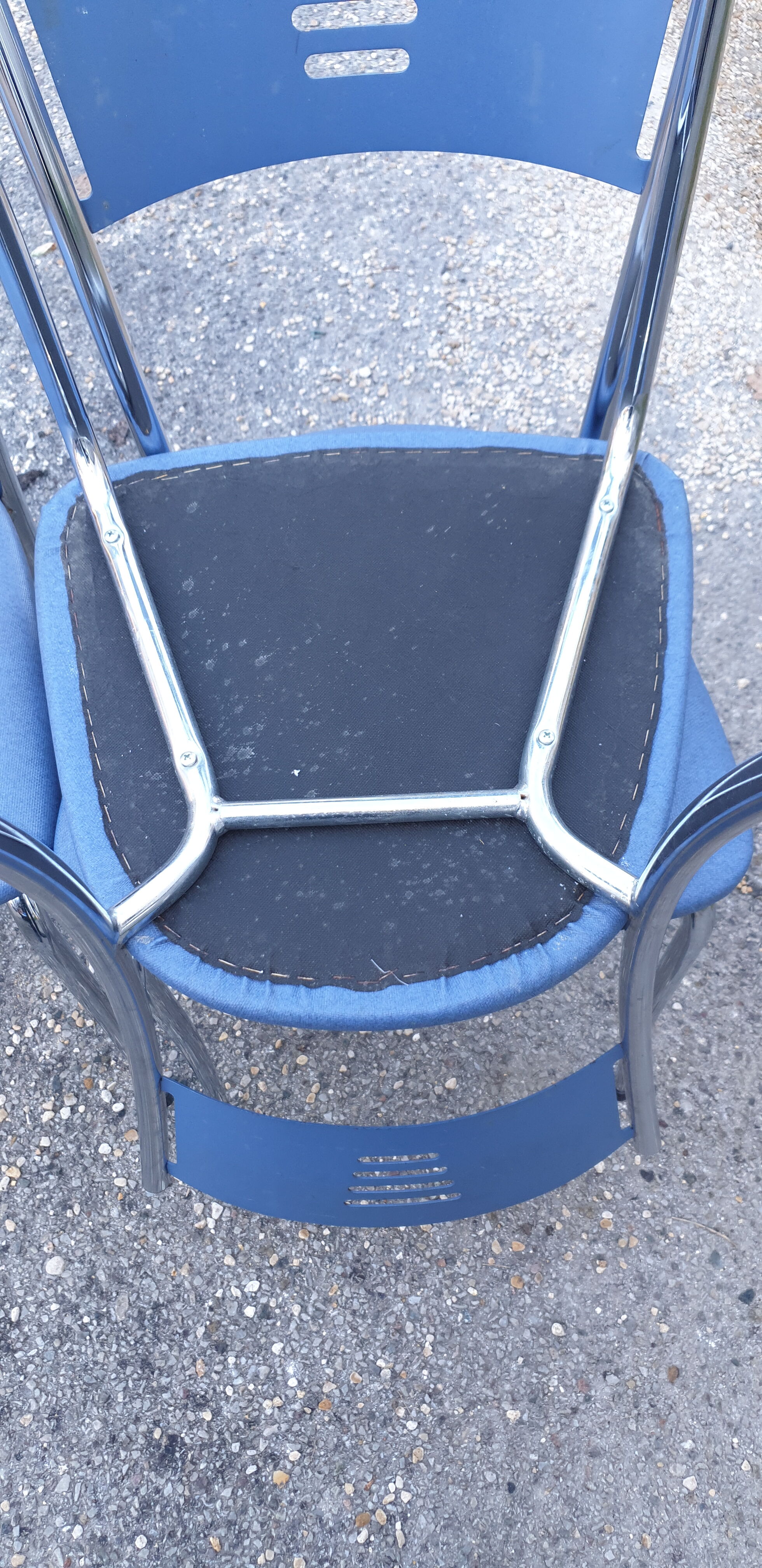 Metal and chrome chairs