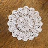 1 napperon en crochet, écru - vintage, ancien