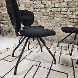 Set of 4 vintage design ergonomic chairs