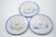 Old service 3 Plates of Charolles rooster