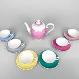 Rare moser porcelain coffee or tea set, czechoslovakia 1950's, marked