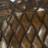 Basket or Pocket Emptying from the 1950s in Carved Wood signed A. Bouchez