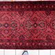 Tapis vintage afghan Ersari fait main en laine – 84 x 296 cm – Années 1970