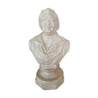 Bust writer Honoré de Balzac patinated