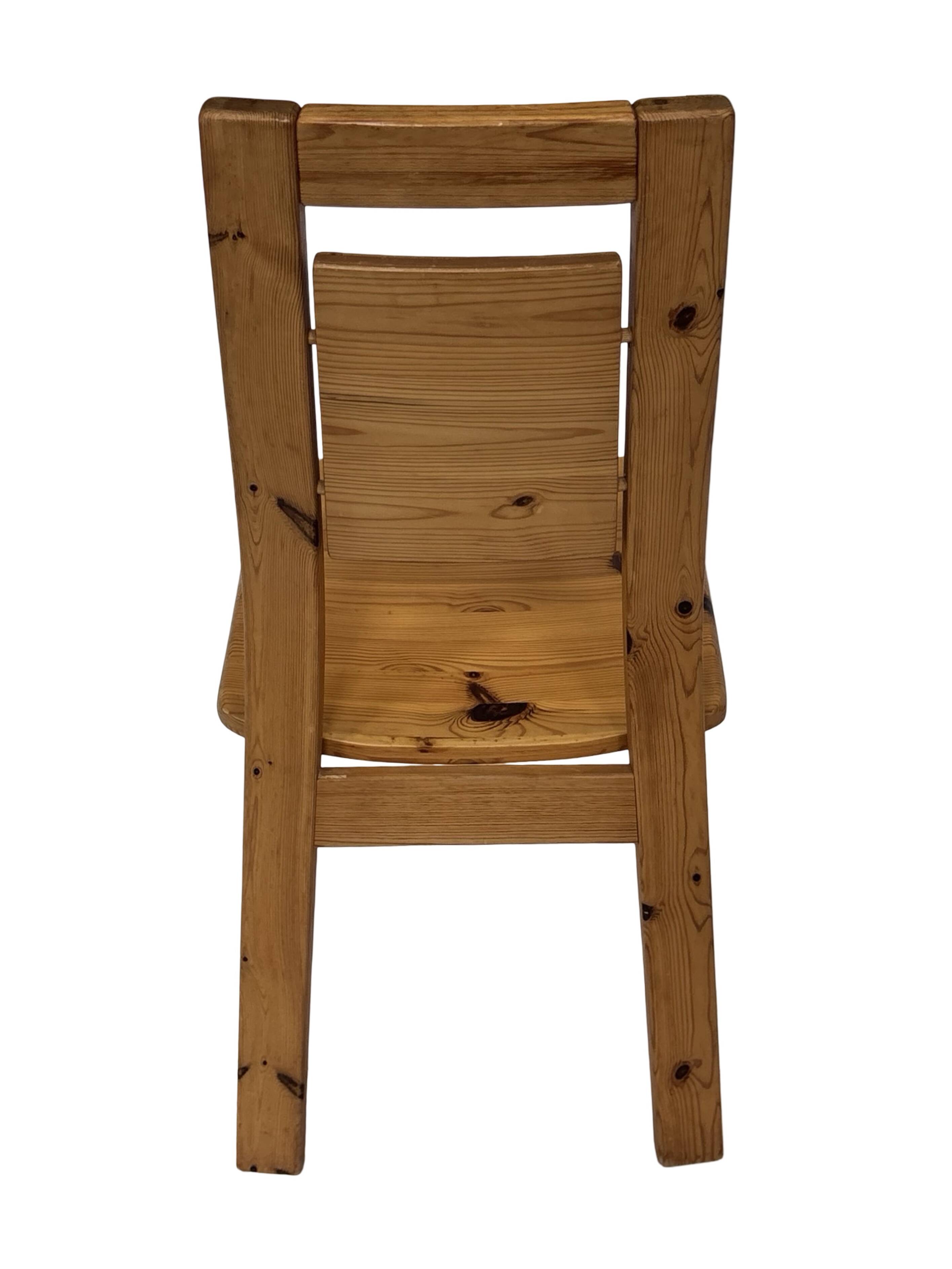 Vintage set of four dining room chairs Finnish Design Laukaan Puu